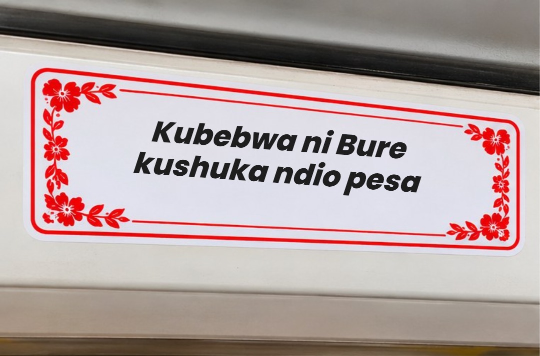 Kubebwa ni Bure kushuka ndio pesa