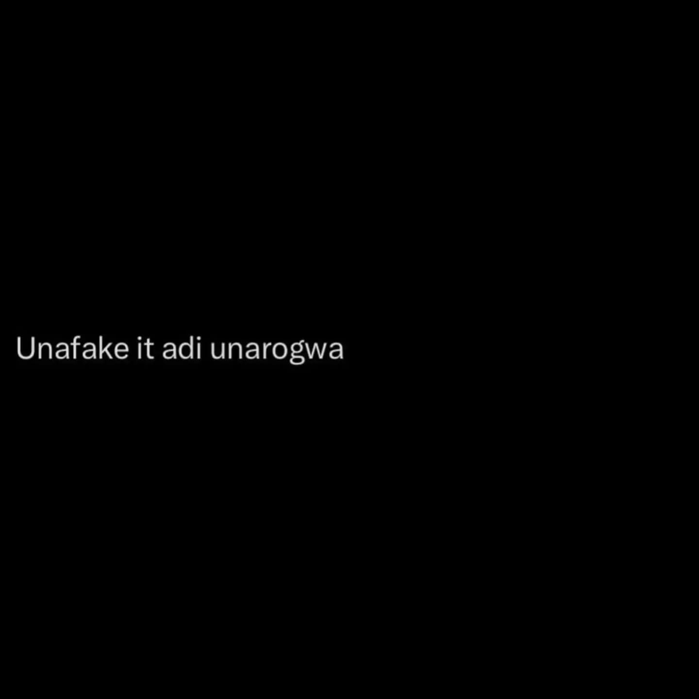 Unafake it adi unarogwa