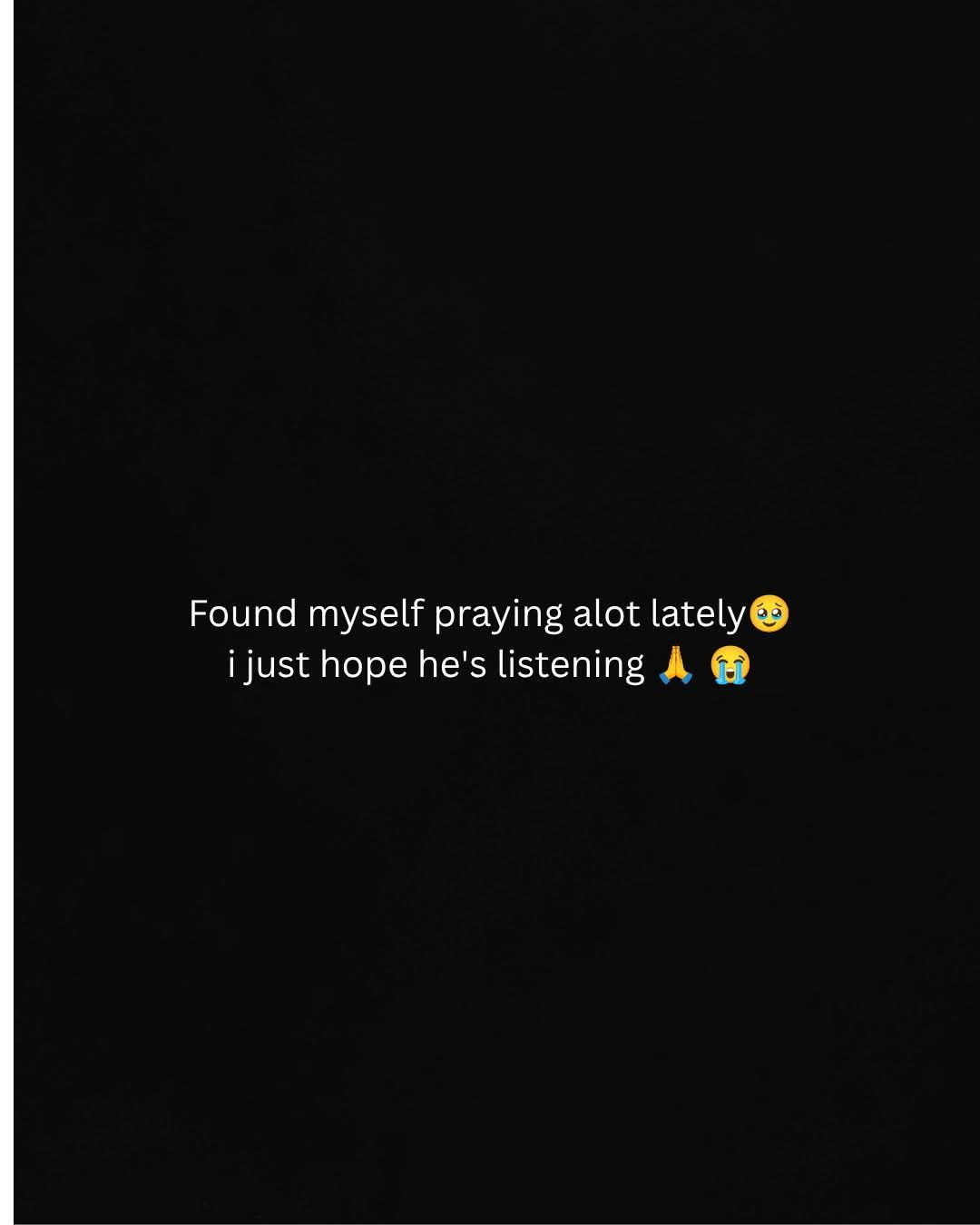 Found myself praying alot lately🥹
i just hope he's listening 🙏😭