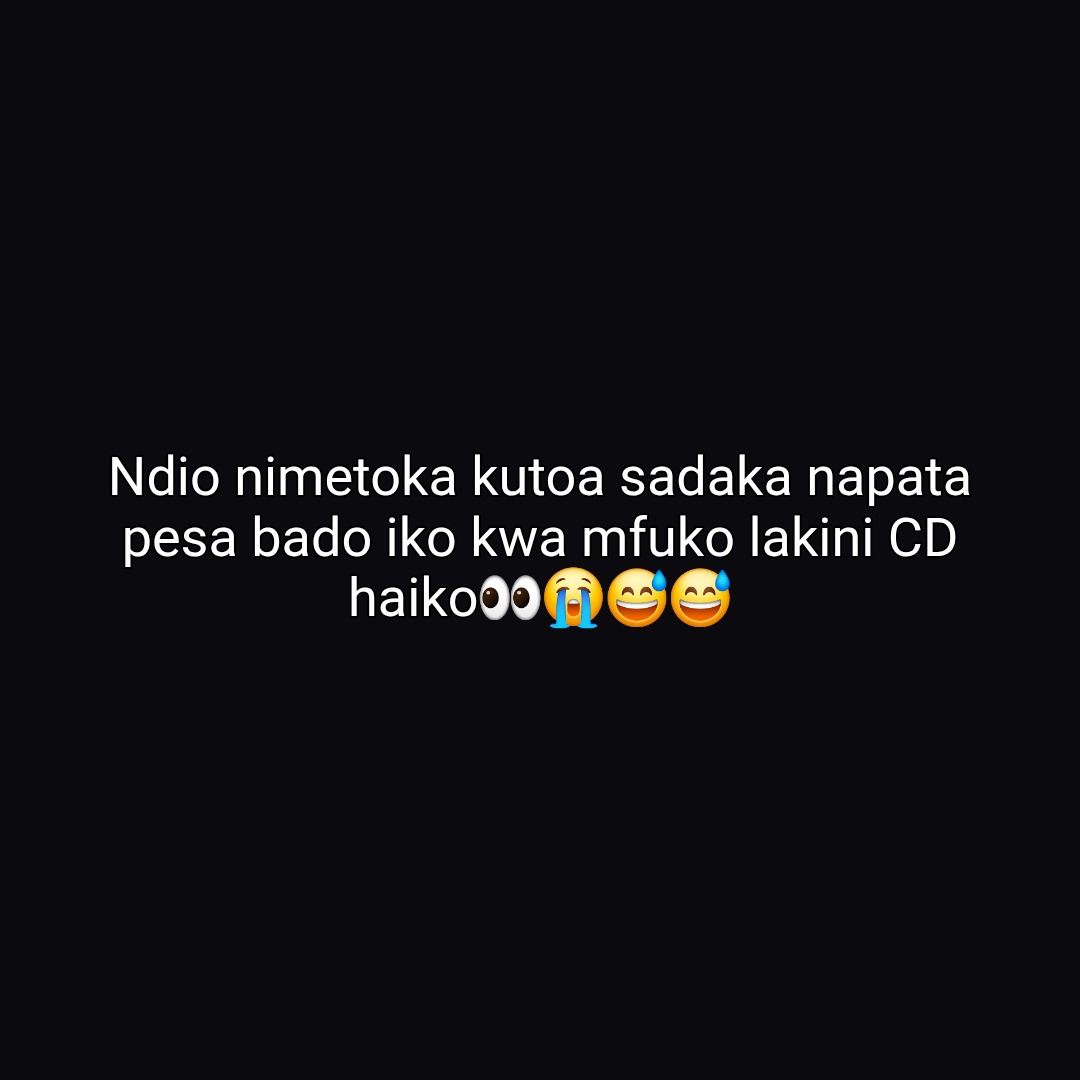 Ndio nimetoka kutoa sadaka napata pesa bado iko kwa mfuko lakini CD haiko👀😭😅😅